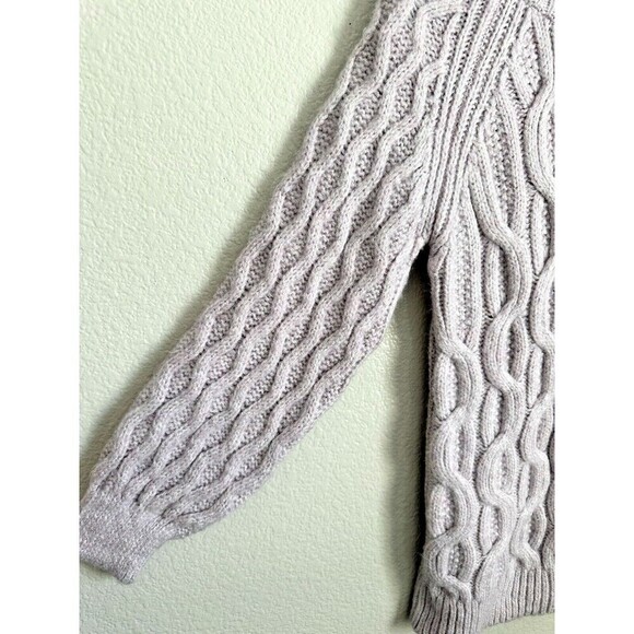 Anthropologie Pilcro Sweater Womens Size XS Boho Open Shoulder Cable Knit Tunic - Picture 3 of 9